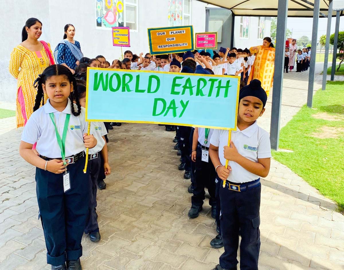 Students of Brookfield International School celebrated Green Week on the occasion of World Earth Day.